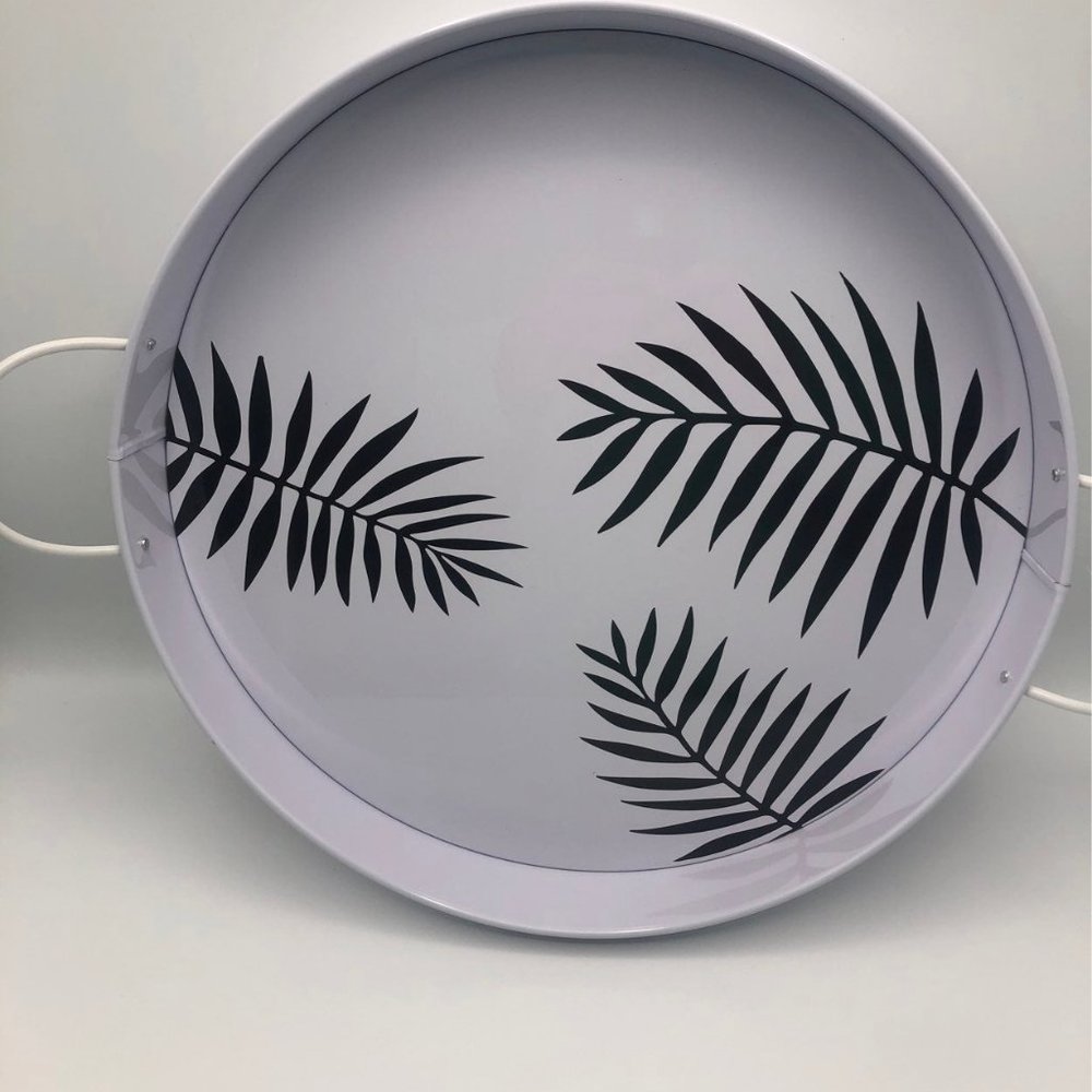 Metal Serving Tray With Handle